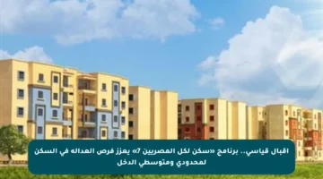 اقبال قياسي.. برنامج «سكن لكل المصريين 7» يعزز فرص العدالة في السكن لمحدودي ومتوسطي الدخل